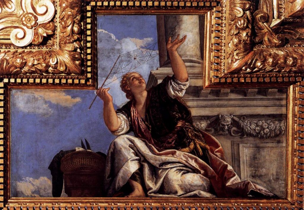 Paolo Veronese, L’industria. Oil on canvas, 1575–1577. Palazzo Ducale, Sala del Collegio, Venice.